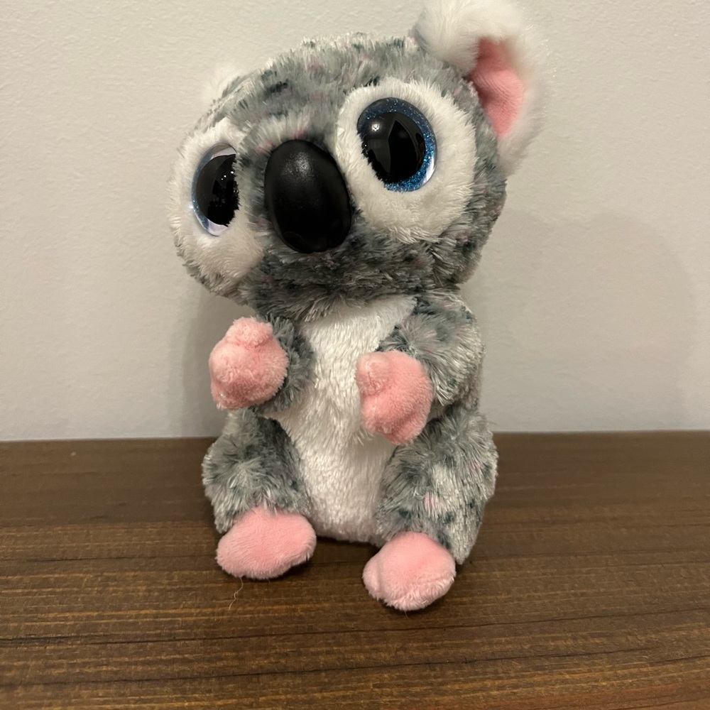 6" TY Beanie Boos KARLI the Koala *Blue Glitter Eyes*.
